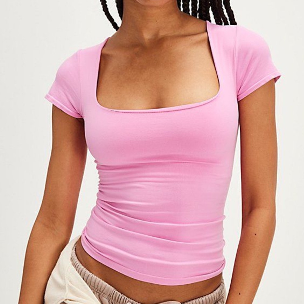 Free People Clean Lines Sunfade Baby Tee M/L